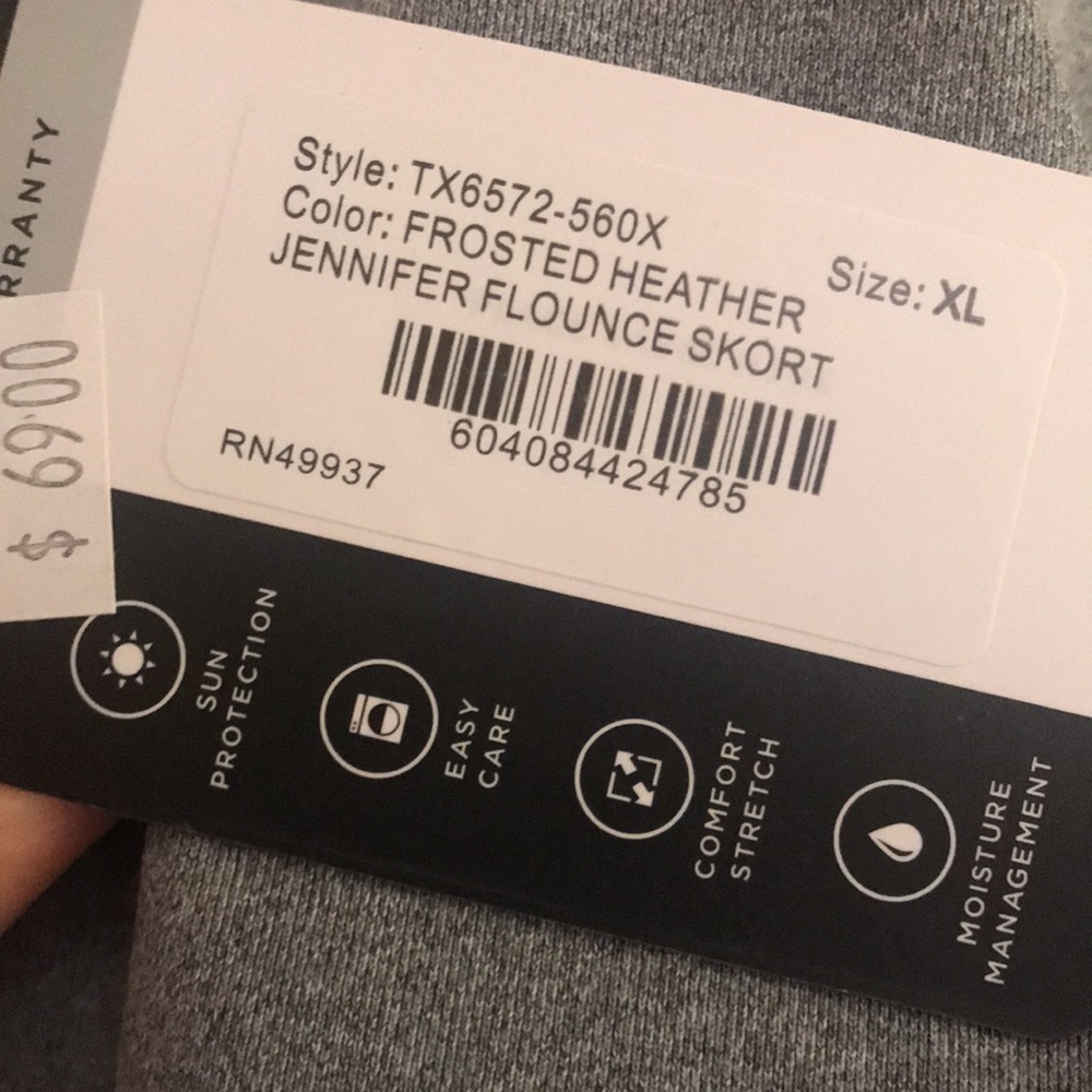 Tail Gray Flounce Hem Skort - Picture 7 of 10
